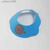 Bonnets de douche Vente chaude mignon bébé shampooing Cap nouveau poisson-chat bébé shampooing Cap avec Protection des oreilles enfants bonnet de douche réglable L231110