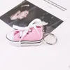 Creative Mini Simulation Canvas Shoe KeyChain Mens Womens Multicolor Sneakers Shoes Keychains Bag Car Key Chain Pendant Jewelry Gift