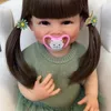 Puppen NPK 55CM Ganzkörper-Reborn-Kleinkindpuppe aus weichem Silikon Raya Lebensechte Berührung Hochwertige Geschenke für Kinder 231109