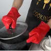 Narzędzia Silikonowe Rękawicy kuchenne Ogrzewanie Grube gotowanie Grill Gadżety Gadżety Akcesoria Rękawiczki