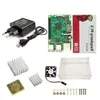 Circuiti integrati Raspberry Pi 3 Modello B Starter Kit Pi 3 Custodia in acrilico 25A Alimentatore Cavo USB Ventola Dissipatore di calore RPI 3 Ctdfj