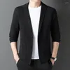 Męskie swetry Top Grade Sweater Blazer 2023 Autumn Single Berged Cardigan Office Męski Dzianin Kurtka z długim rękawem