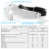 Magnifying Glasses TKDMR Headband Magnifier Battery Magnifying Glass with Led Lights for Jewelry Loupe Watch Electronic Repair Embroidery Read Book 230410