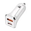 Chargeur de voiture 12W PD USB double port téléphone chargeant 2.4A double port sans emballage