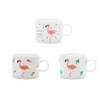 Tassen im koreanischen Stil Ins Flamingo Creative Home Bone China Becher Wasser Tasse Kaffee Milch Nachmittagstee Schöne Keramik