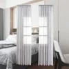 Занавеска-вуаль с текстурой окна для гостиной, спальни, 100X200 см (1), шторы