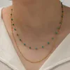 Collar de cadenas para mujer, pulsera decorativa con cuentas de acero inoxidable, joyería ajustable a la moda para mujer, regalo de decoración de cuello de mano para fiesta