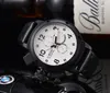 U Big Boat Watch Watch 2023 Шесть швов 50 -мм автоматические механические часы мужской спортивный серебряный черный кожаный ремешок Классический круглый топ роскошный бренд часы Self Wind