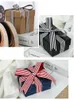 Gift Wrap 1inch 25cm Stripes Printed Grosgrain Ribbon Christmas Craft Supplies DIY Crafts Materials Halloween Party Packaging Tape 231109