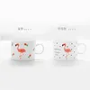 Tassen im koreanischen Stil Ins Flamingo Creative Home Bone China Becher Wasser Tasse Kaffee Milch Nachmittagstee Schöne Keramik