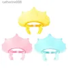 Shower Caps Baby Shower Soft Cap Adjustable Hair Wash Hat For Kids Ear Protection Safe Children Shampoo Bathing Shower Protect Head CoverL231111