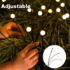 Decorazioni da giardino AlliLit 1~10PC LED Luci solari Lampada da esterno Firefly Decorazione da giardino Impermeabile Giardino domestico Fuochi d'artificio da prato Anno Natale 231109