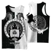 Heren Tank Tops Viking symbool Tattoo Raven 3D Gedrukt mannen shirt vest Harajuku Mode Mouwloos T-shirt zomer streetwear Unisex tank tops 230410