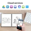 Bloco de notas A6 Tamanho Inteligente Reutilizável Laptop Microondas Microondas Cloud Pad Line With Pen Protection Paper 230408