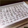 Полосовые кольца Zhang 50pcs / пакетный микс и сочетание богемных старинных ювелирных украшений Оптовая доставка кольцо Dhgarden dhpvn