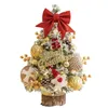 Noel Süslemeleri 45cm Masaüstü Ağacı Noel Baba Diy dekorasyon LED Işık Süsleri Navidad Yıllar 231110