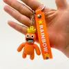 Creative Cartoon Rainbow Friends Action Figure Keychain Bag Pendant Mouth Water Monster Keychain Söt nyckelring