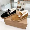 Designer Dress Shoes Ultra Mini Snow Loafer Women Classics Luxury Australia Fur Tasman Tazz Office Loafers