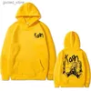 Felpe con cappuccio da uomo Felpe Rock Band Korn Felpa con cappuccio grafica Moda uomo Streetwear Uomo Felpe con cappuccio larghe Uomo Felpa in cotone pile Punk Pullover maschile Q231110