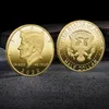 Konst och hantverk Kennedy Commemorative Coin 2022 3D Relief Color Printed Commemorative Coin