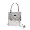 Marque All-match Western-style miroir petit sac femmes nouveau sac de messager à la mode en cuir verni brillant diamant unique épaule paquet fourre-tout