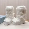 2023 nova bota à prova dwaterproof água sapatos de inverno designer de luxo bota de neve de sola grossa manter quente botas antiderrapantes femininas moda pão botas de alta qualidade