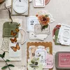 Notepads Vintage Frame Texture Paper Card Iron Box Label Collection Memo Pad Garbage Diary Clipbook Sticker Office School Stationery 230408