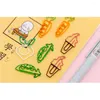 100pcs/lot Kawaii Cartoon Fruit Metal Bookmark Mini Paper Clip Book Markers School Office Supply Wholesale