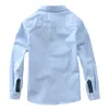 Kids Shirts Children Boys Shirts Cotton Solid Kids Clothing For Brand Clothes Child Top Fashion Boy Shirts Long Sleeve Blouse 230410