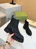 2024 Rain Boot Women Betty Boots Thick Bottom Non-Slip Booties PVC Rubber Beeled Tall Knee-high Platform Boots Black Waterproof Welly Shoes Outdoor Rainshoes 35-46