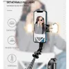 Monopiedi per selfie Treppiede per selfie wireless da 1085 mm con luce di riempimento remota Supporto per telefono portatile pieghevole in lega di alluminio per smartphone Q231110