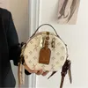 Designers de luxe pour femmes sacs 2023 sacs à main sacs à main épaule bandoulière seau femmes marque originale mode cuir top qualité cercle rond sac à bandoulière marron