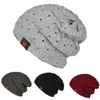 Berets Winter Knit Hat For Men Women Solid Color Warm Beanie Cap Simple Double Sided Unisex Crochet Hats Skullies Bonnet