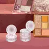 Garrafas de armazenamento 4 PCs Maquiagem Highlighter Highlight Contêiner Lip Pan Bush Box Paletas Paletas Travel Case Plástica