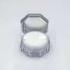 Storage Bottles 20 G Loose Powder Jar Silver Octagonal Empty Cosmetic Container Plastic With Puff 25 Pcs/lot