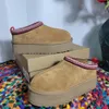 Tasman Homens Austrália Chinelo Tazz Chinelos Designer Slides Mulheres Neve Chesut Sapatos Mules Lã Botas De Pele Quente