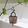 Designer-Eimertasche, modische Handtasche, Luxus-Ultra-Faser-Leder, Mini-Gemüsekorb, kleine Tasche, kreative Anhänger-Aufbewahrungstasche für Kopfhörer