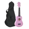 21 Inch Wood Soprano Ukulele Guitar 4 Strings Ukulele Bass Guitar With Bag For Beginner Kids Gift Musical Instrument Multi Color