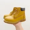 Designer Matin Boots Jongens Meisjes schoenen kinderlaars Platform jeugd Waterdicht Laarsje peuter kinderen Hoog Leer Enkellaarsjes Outdoor Sportschoen Tarwe Zwart Roze Marine