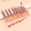 Makeup Brushes Diamond Makeup Brushes Set Eyeshadow Highlights Powder Foundation Lip Make Up Brush With Soft Hair Cosmetic Beauty Brush Holder Q231110