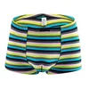 Underpants 95 Cotton Colorful Stripes Fashionable And Breathable Men's Boxer Shorts Underwear Four Corner