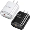 Snabbladdare QC3.0 US EU Fast Plug AC Home Travel 18W Wall Charger för iPhone 15 12 11 13 14 SAMSUNG S10 S11 Obs 10 HTC B1