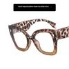 Mi Nail Cat Eye Large Frame Plain Glasses Anti Blue Ray Dekorativer Trend