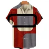 Men's Casual Shirts Male Shirt Oversized Plaid Floral Short Sleeve Tops Summer Holiday Buttons Social Luxury Clothing Men Hawaii 5XL