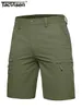 Herrshorts Tacvasen Summer Moisture Wicking Casual Mens Cargo Work Running Jogging Sports Bottoms Nylon Rip-Stop Short Pants 230410