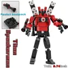 Block Moc Skibidi toalett actionfigurer Builing Block Camerman Titan Speakerman Surveillance Man TVMan Boys Bricks Toys for Kids Gift 231109