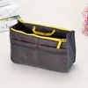 Kosmetiska väskor fall dubbla handväskor Nylon Dual Organizer Insert Cosmetic Storage Bag Black Multifunction Badrumshyllor utgör arrangörer Stor 231109