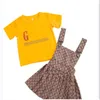 赤ちゃんの子供用衣料品デザイナーセット子供の夏の贅沢デザイナー子供用半袖セットサイズ90cm-160cmA13