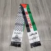 Полиэстер напечатал шарф с бретельками на шее, шарф на тему Палестины с бахромой, две стороны, 2 стиля