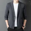 Męskie swetry Top Grade Sweater Blazer 2023 Autumn Single Berged Cardigan Office Męski Dzianin Kurtka z długim rękawem